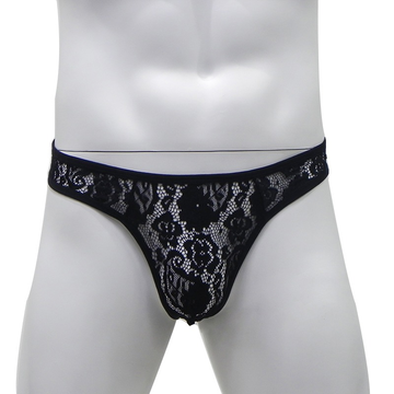 Men's Sexy Lace T-Back Panties / Male See-Through Thong / Erotic Underwear for Men - EVE's SECRETS